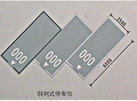 斜车位划线标准尺寸图！ 