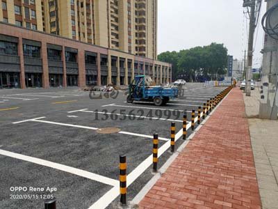 霍山天池瑞景花园车库停车位划线项目