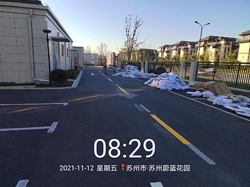 道路划线，车位划线，停车位划线